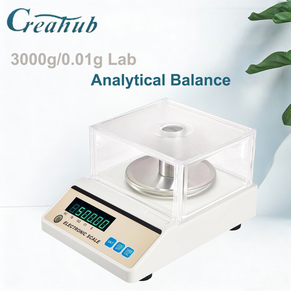 Lab Scale 3000g x 0.01g High Precision Electronic Analytical Balance Sensitive U
