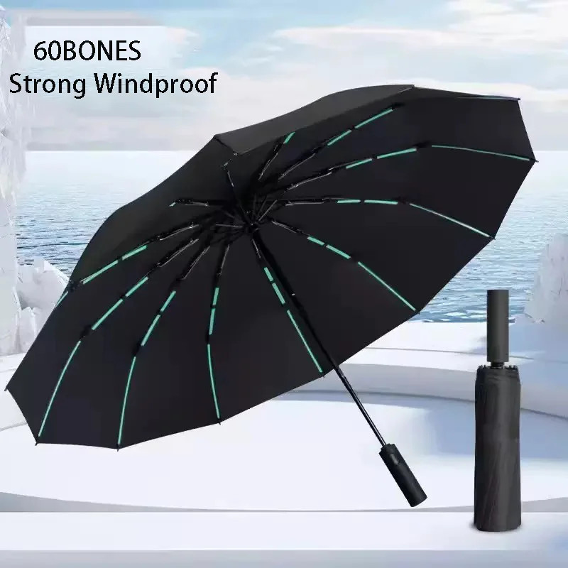 Windproof Umbrella All Weather Umbrellas Large Size Men Automatic