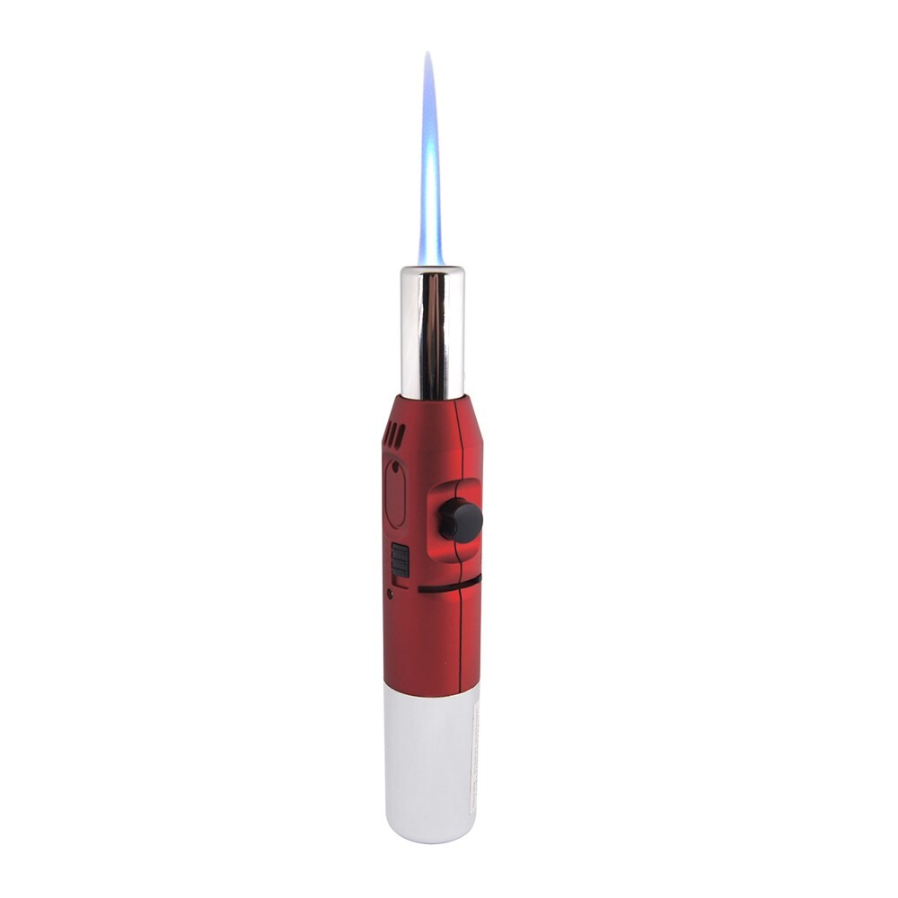 2 Pack Pen Jet Butane Torch Lighter Safety Lock & Adjustable Flame Refillable