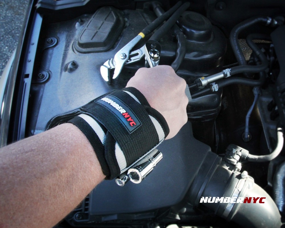 2 Magnetic Wristband Compression Support Strap Relieves Tendinitis Carpal Tunnel