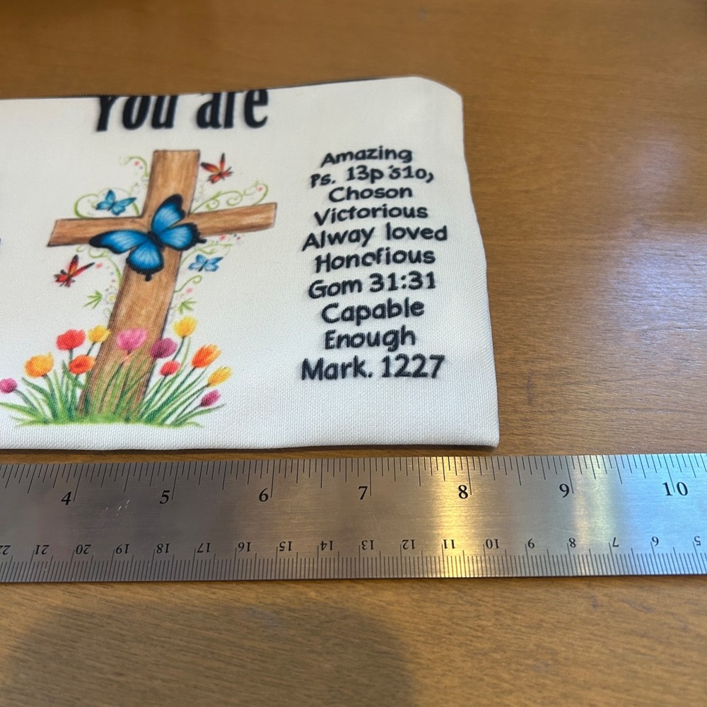 Scripture "You Are" Zippered Makeup Pouch