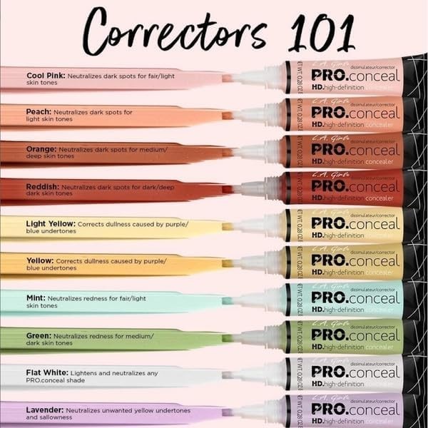 Lightweight HD Pro.Conceal Peach Corrector - Long-Wearing Full Coverage Formula