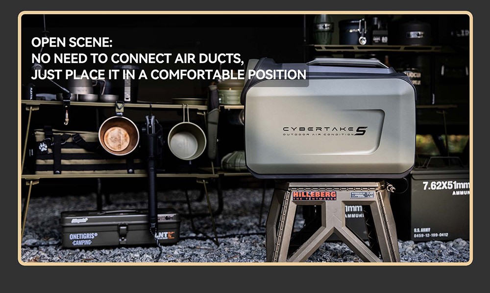 CYBERTAKE S1 Pro Portable Air Conditioner with Panasonic Compressor for Camping