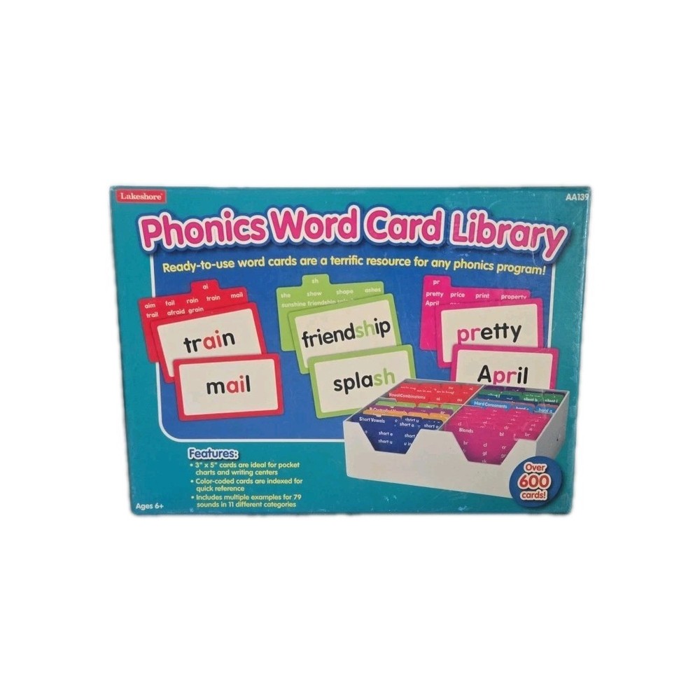 Lakeshore Phonics Word Card Library  # AA139