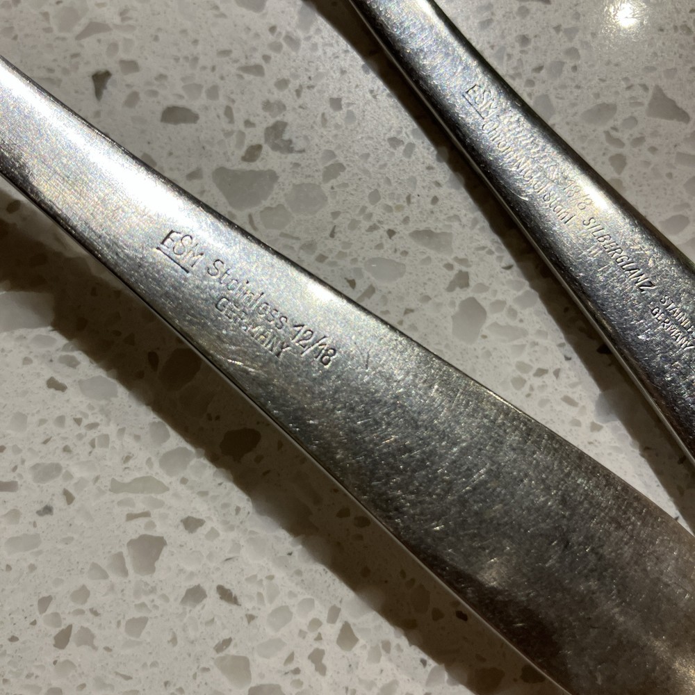 Set 3 Dinner Forks ESM7 by ESM Stainless 12/18 Germany