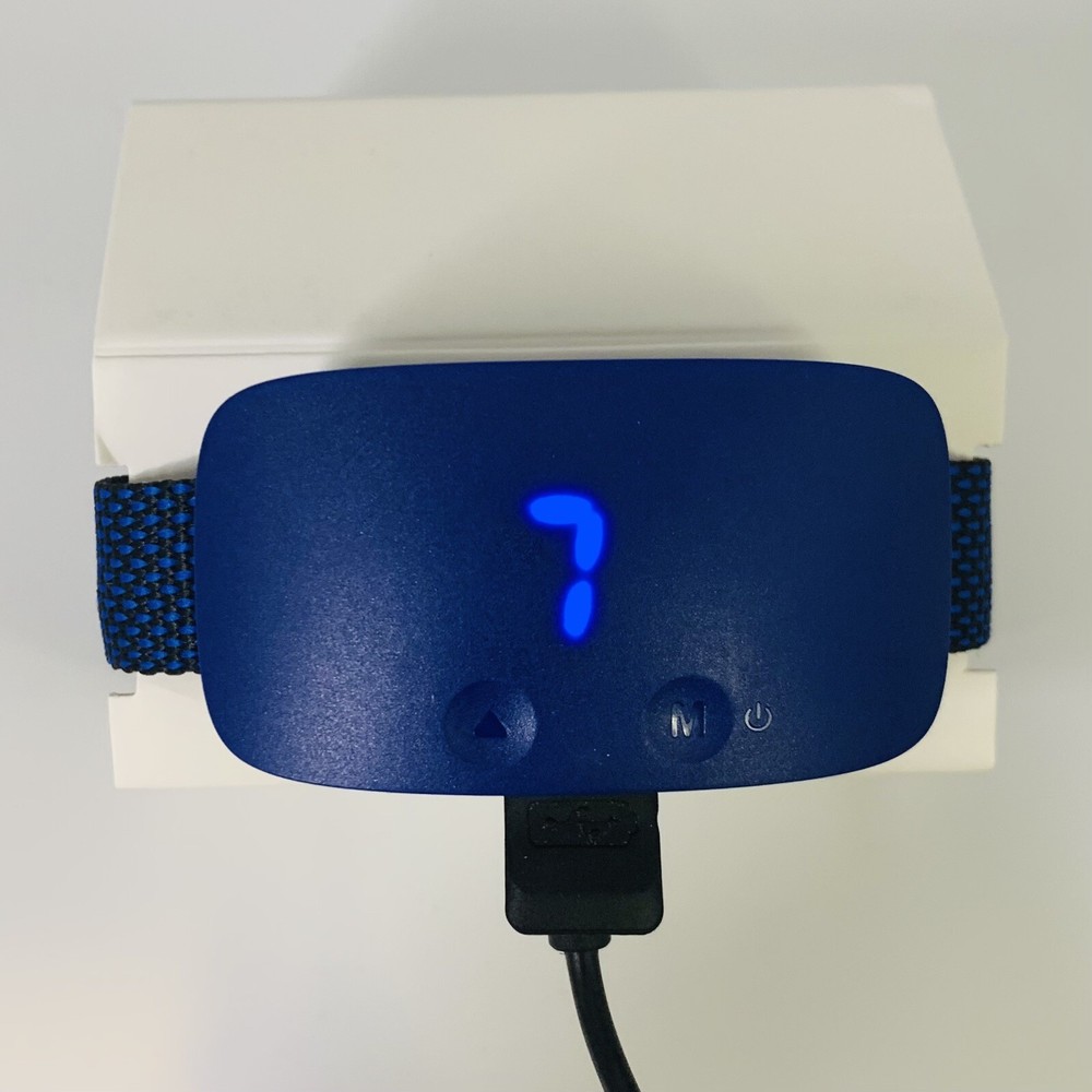 NBJU Bark Training Collar with Buckle Blue Rechargeable - Open Box
