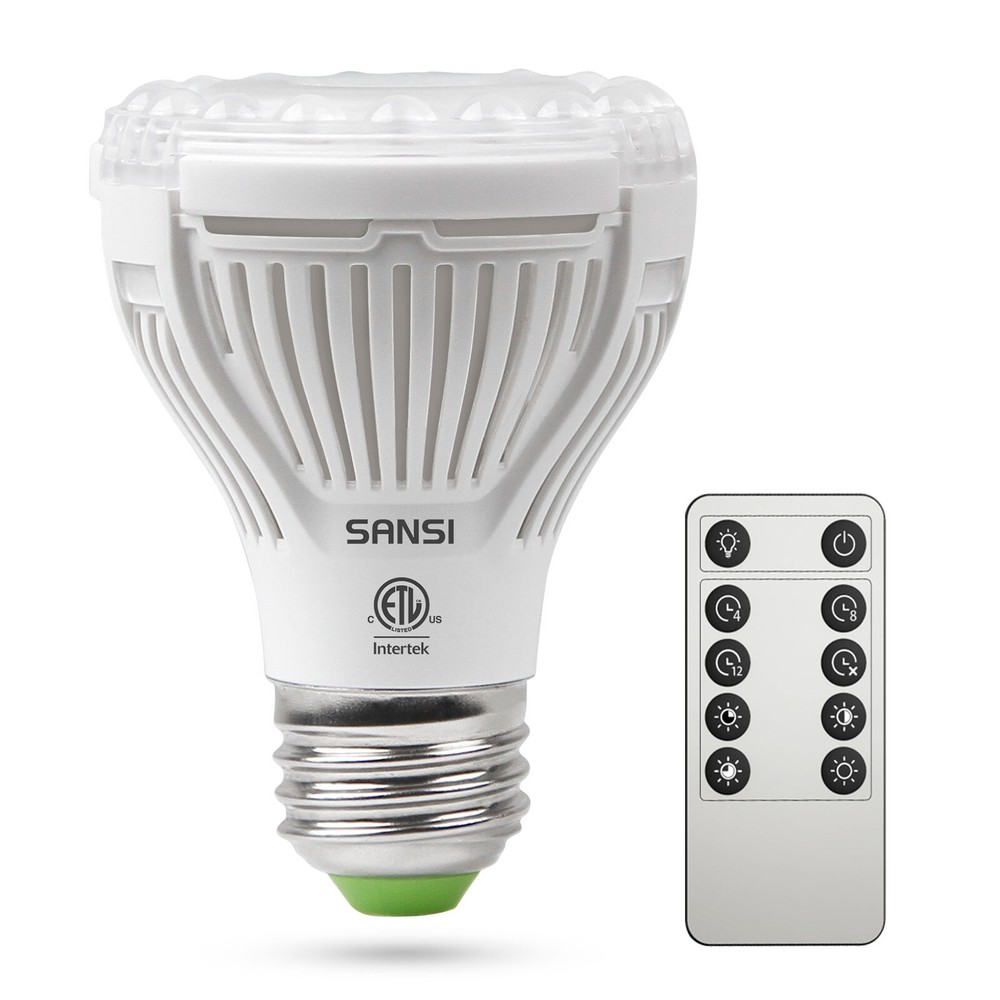 SANSI Dimmable Grow Light Bulb 150W Equiv. Full Spectrum Timing Remote Control