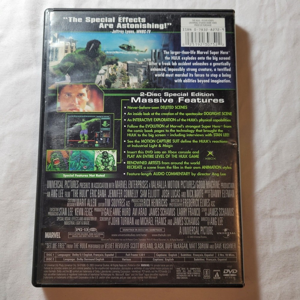 The Incredible Hulk DVD
