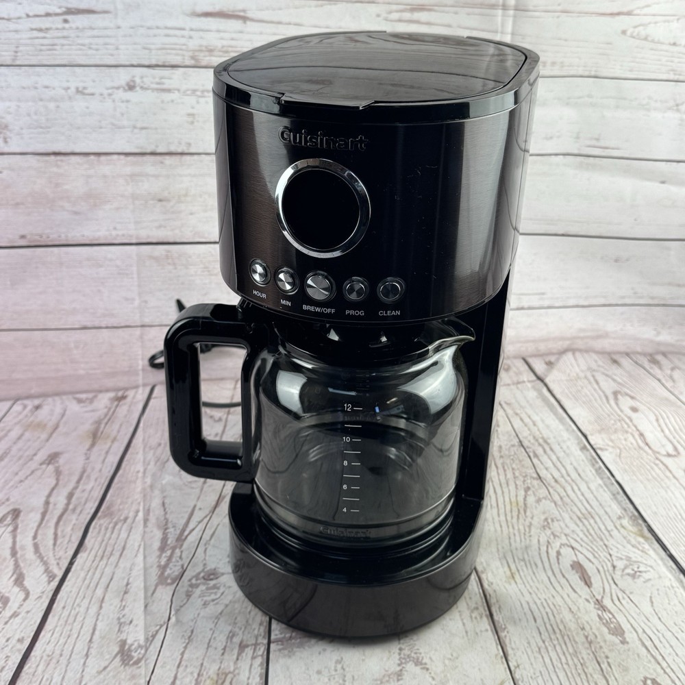 Cuisinart Brew Central 12 Cup Programmable Coffee Maker Black Stainless Steel