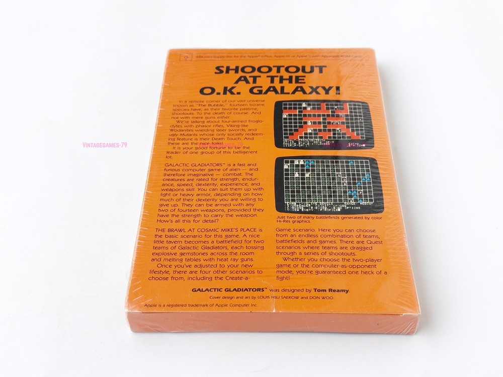 Galactic Gladiators - SSI / Rapidfire - 1982 / Apple II - Sealed