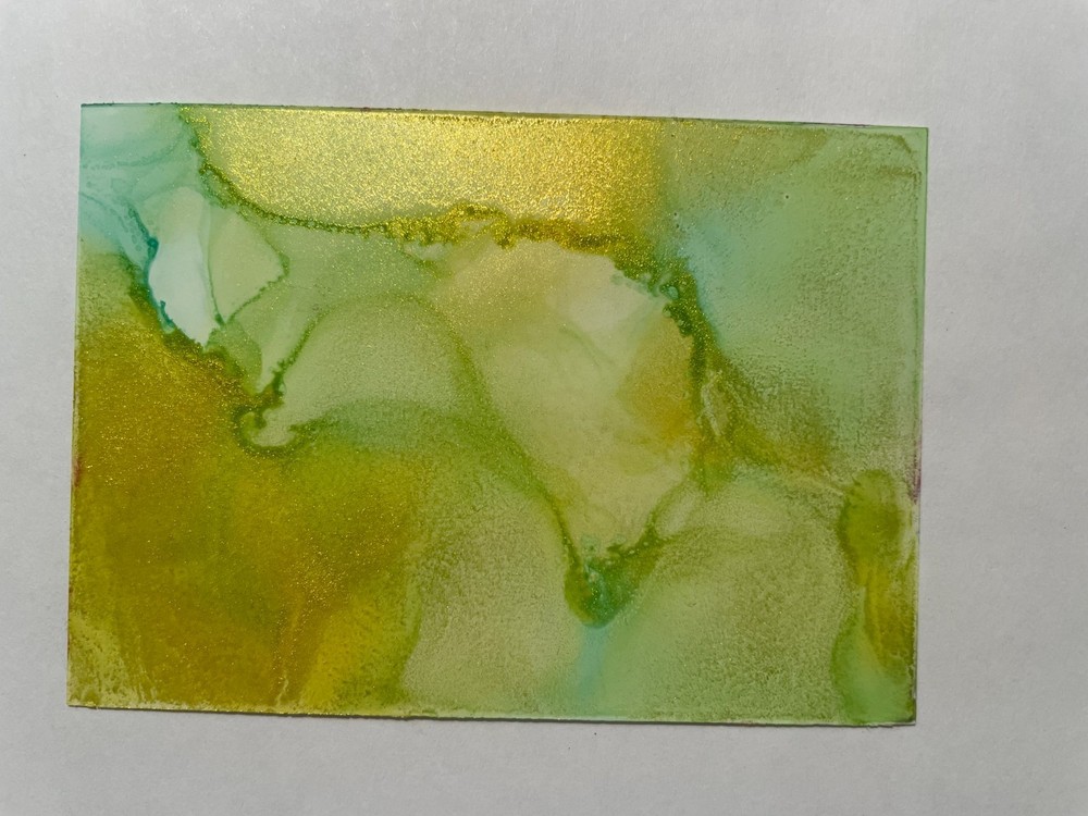 ACEO Alcohol Ink Art Card Abstract #12 B-1