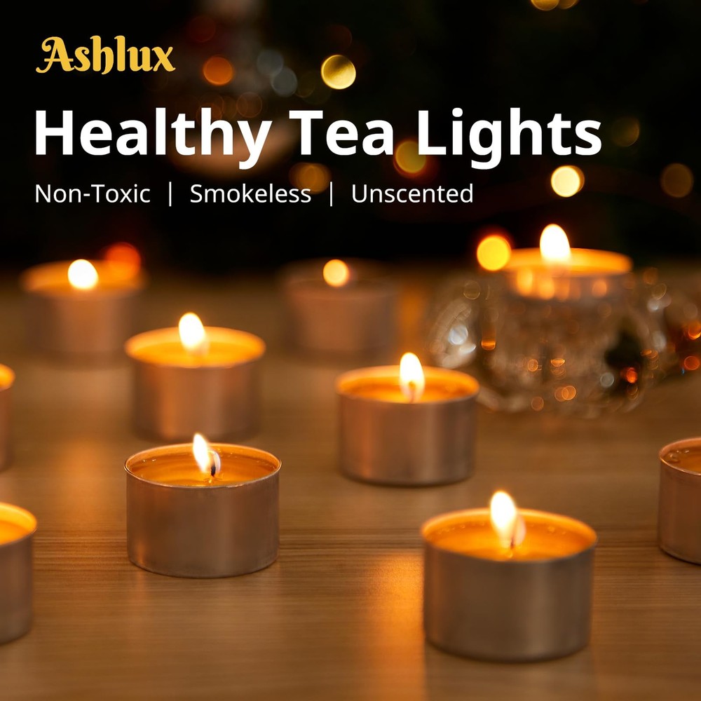 Tea Lights Candles 100 Pack 8 Hours, Tea-8H-100Pack