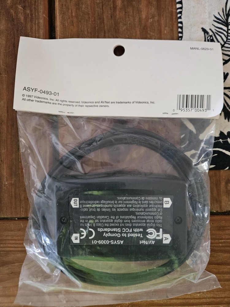 Videonics Av/net Module Plus Daisy Chain Cable Manl-0629-01