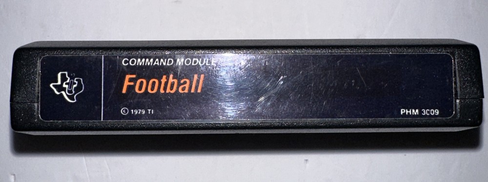 Football Game Command Module & Manual Texas Instruments TI99/4A Computer Vintage