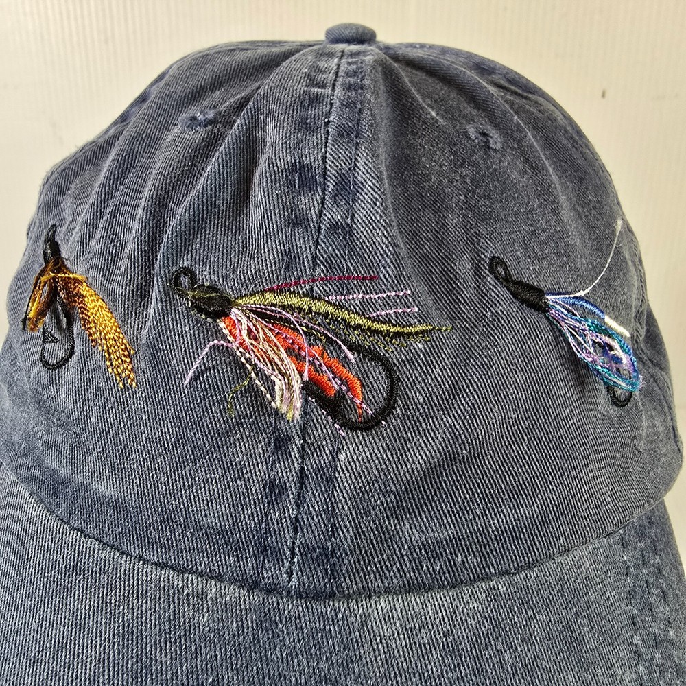 Cherokee Fly Fishing Ball Cap Hat Blue Strapback