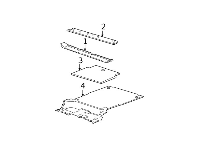 Genuine GM Upper Molding 15747516