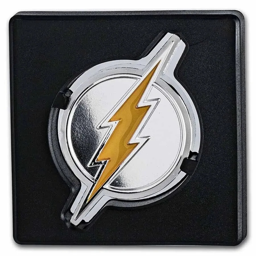 2021 NIUE DC FLASH LOGO 1 OZ SILVER COIN