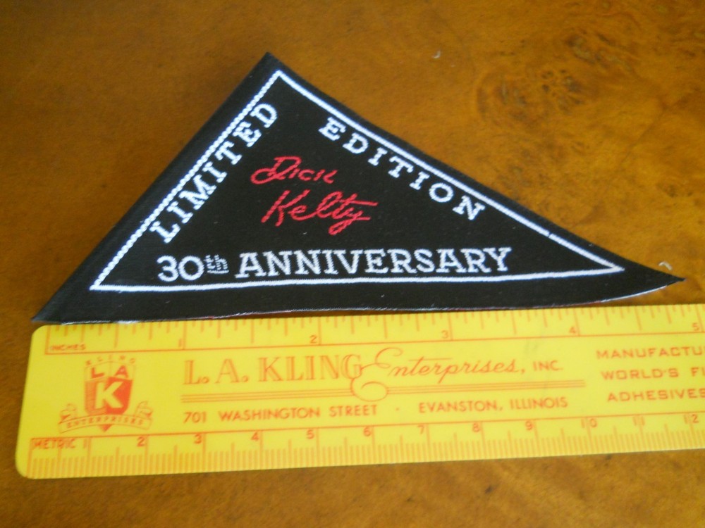KELTY 30TH ANNIVERSARY "DICK KELTY" TRIANGLE PATCH (NEW WITHOUT TAGS)