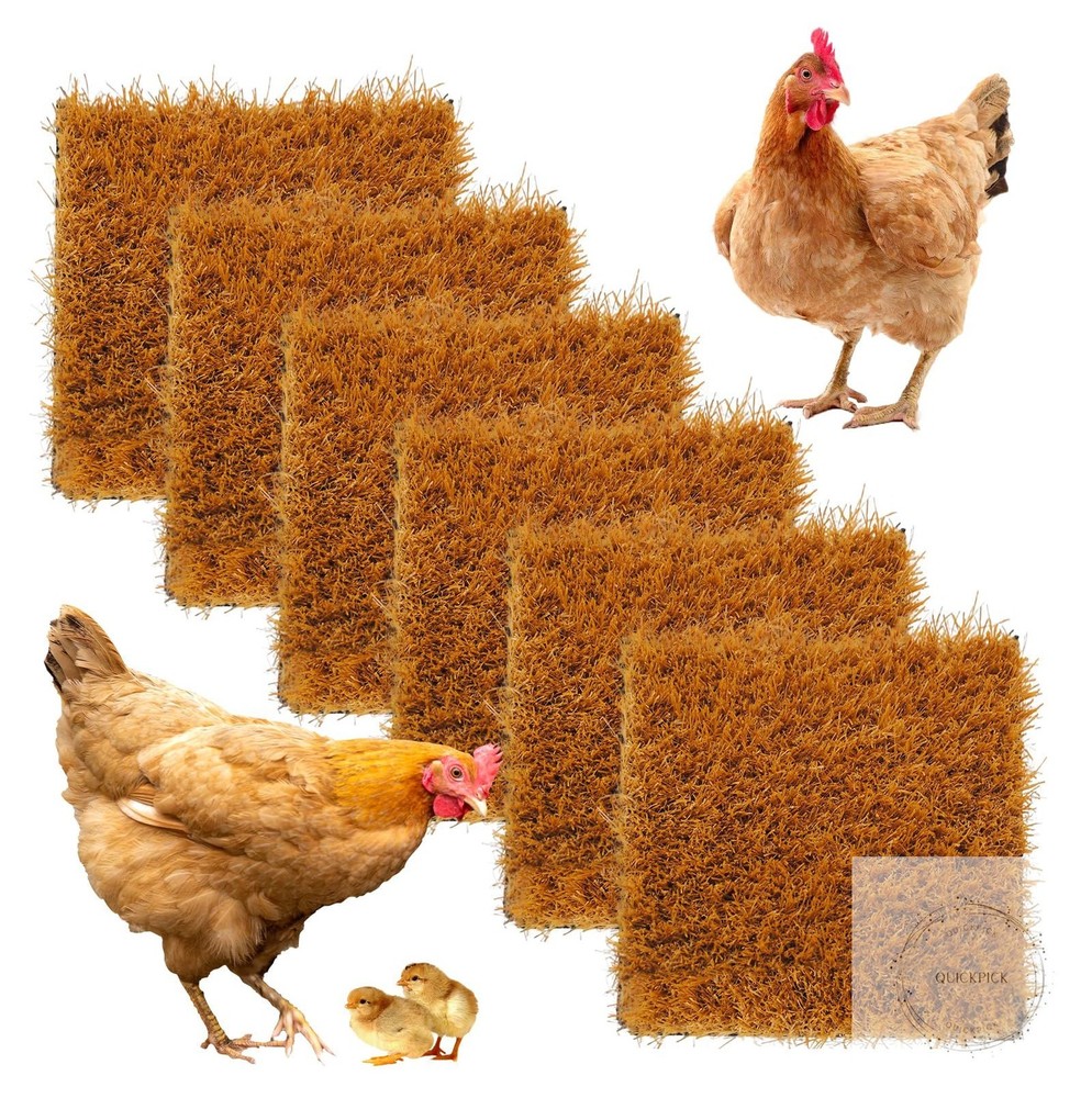 6 Pcs Washable Chicken Nesting Pads,Chickens Nesting Box Pads Chickens Nesting
