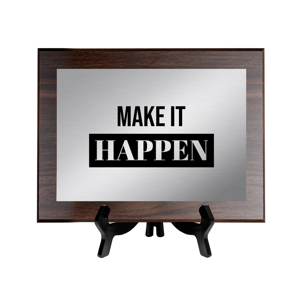 Make It Happen Decorative Wall Plaque | Easel Mount Option