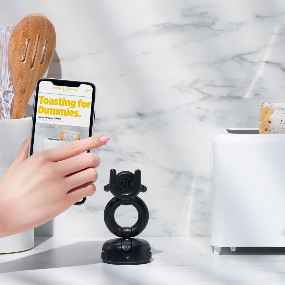 PopSockets PopMount Desk Car Dash & Windshield Mount - Black