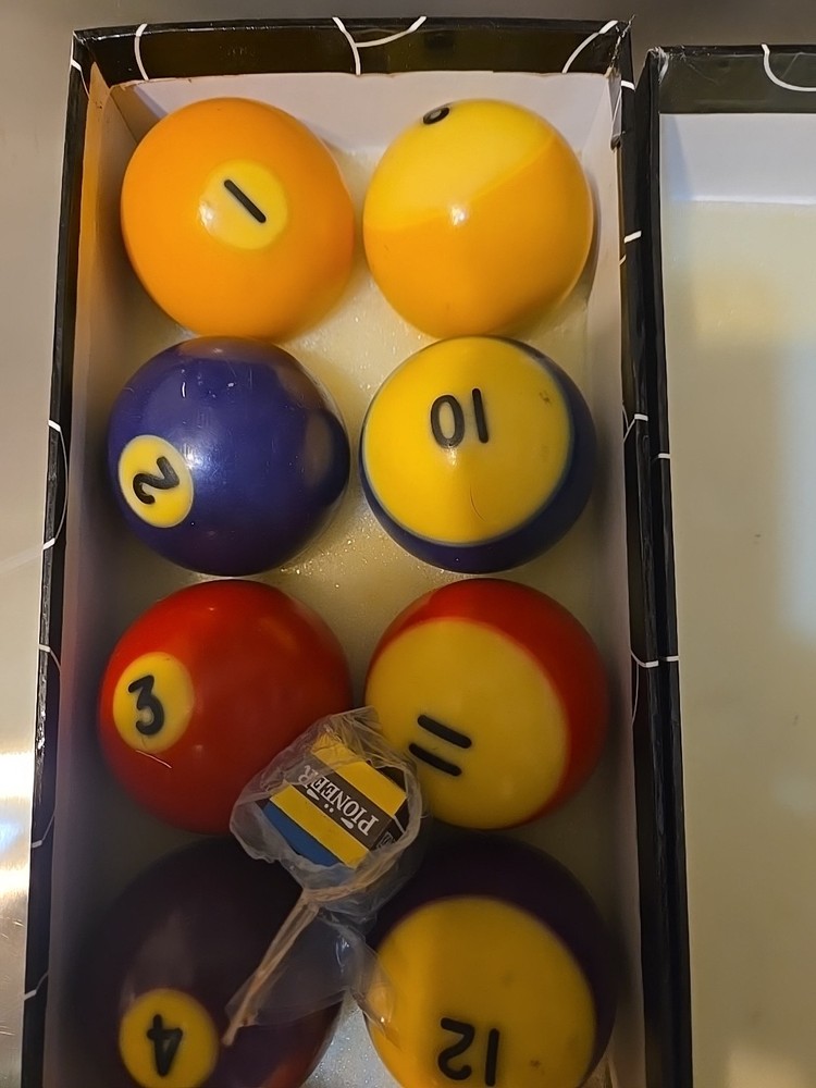 Vtg Pool Balls Complete Billiard Set