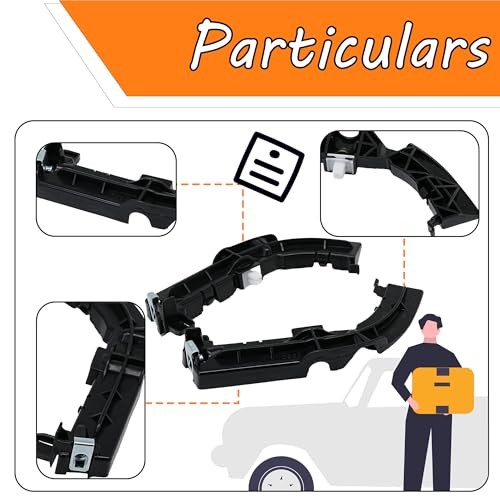 ‎ Front Left & Right Bumper Support Brackets for 2008-2021 Dodge Challenger
