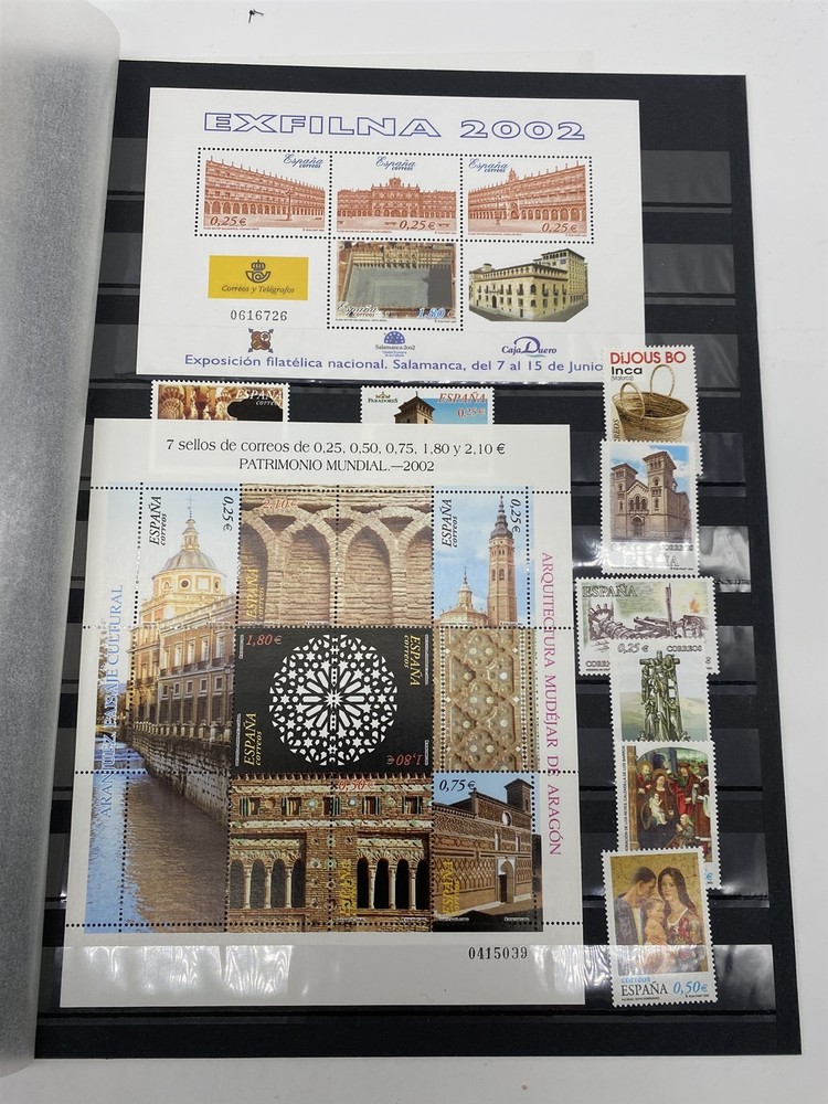 SPAIN ESPANA nearly full year 2002 MNH including minisheets