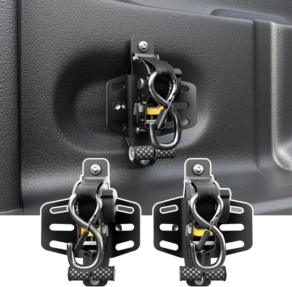 For 2009-2014 Ford F150 2PCS Retractable Ratchet Straps Tie Down Straps