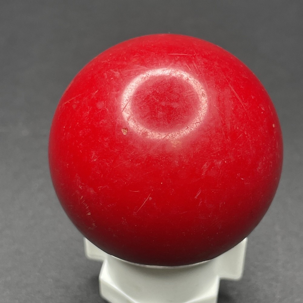 Vintage 1960s SOLID RED Billiard Aramith British Style Pool Ball 2" Diameter