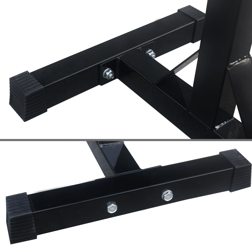2PCS Squat Rack Adjustable 40"-66" Dumbbell Barbell Rack Bench Stand Max 550Lbs