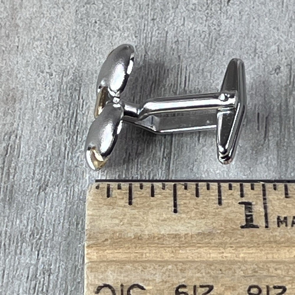 Two Tone Gold And Silver Cufflinks