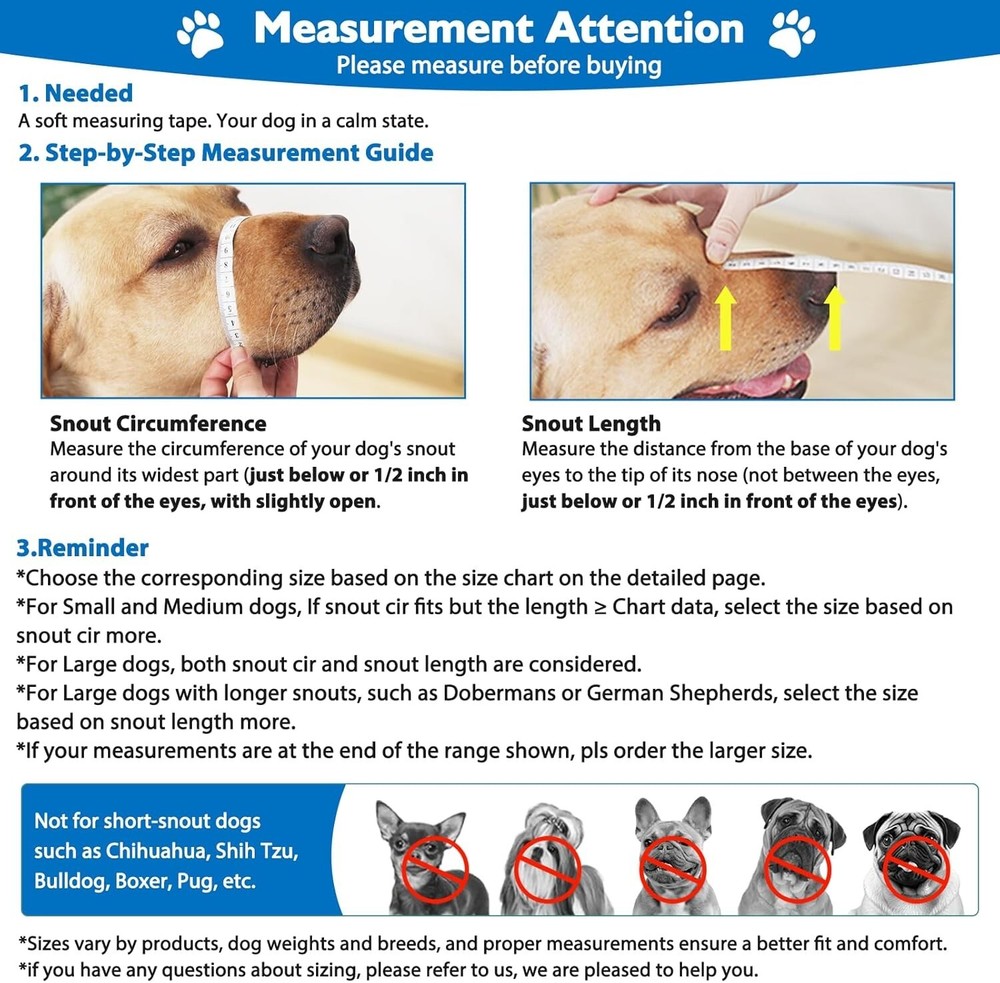 Humane X-Large Dog Muzzle: Soft Rubber with Adjustable Fit & Treat Access