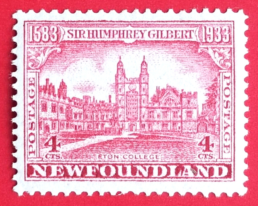 Canada Newfoundland #215 Sir Humphrey Gilbert Issue - Eton College MLH