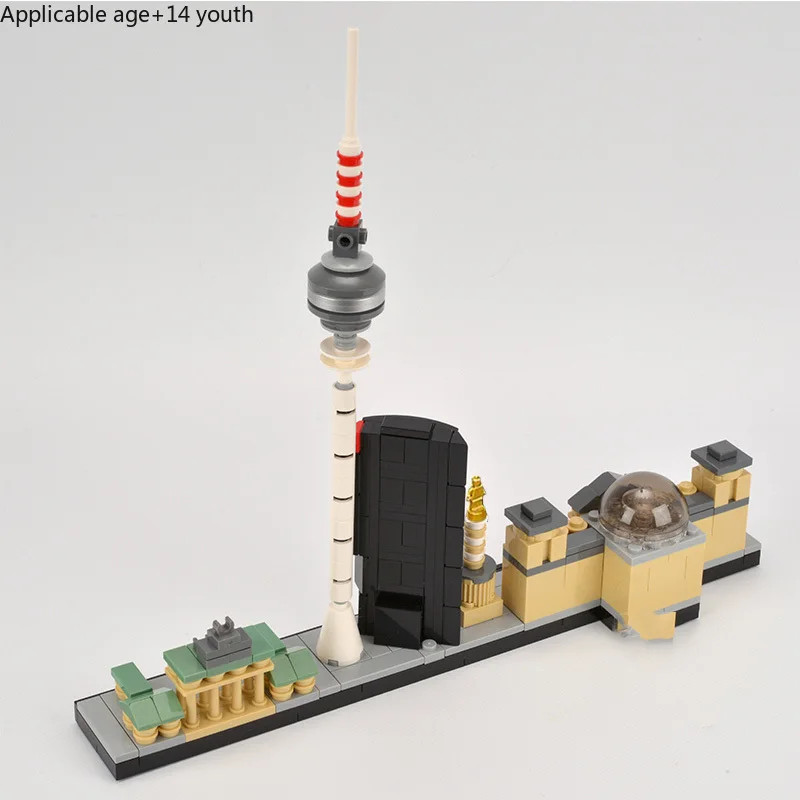 Berlin City Architecture Skyline Building Blocks Set Tower Edifice Bricks
