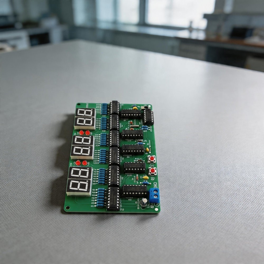 DIY Clock Kit 6 Digit Display for Hands On Electronics Learning and Soldering