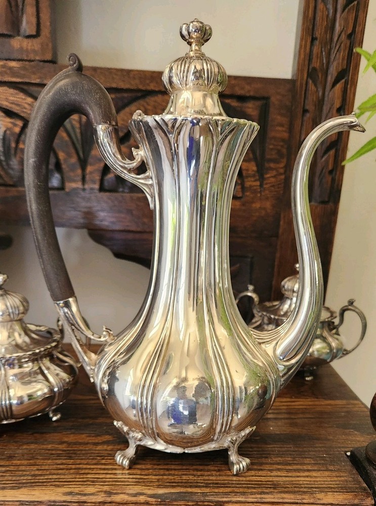 Pairpoint Silverplate 4 Piece Coffee/Tea Set #130