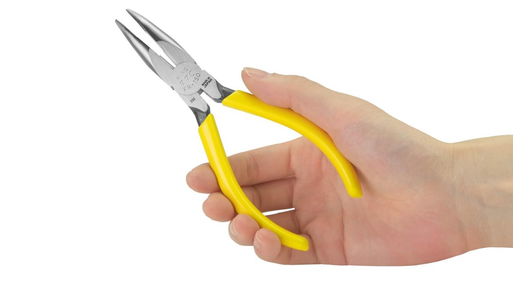Fr150 Bent Nose Pliers Chrome Plated 6inch.