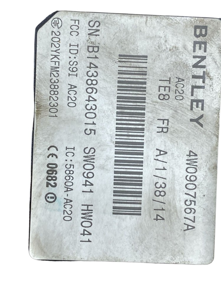 2015 BENTLEY CONTINENTAL FRONT ADAPTIVE CRUSIE CONTROL DISTANCE SENSOR MODULE