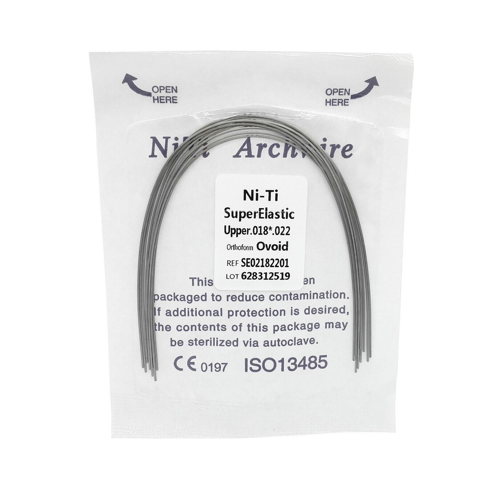 Dental Super Elastic NITI Rectangular Arch Wire Ovoid Natural Square Upper/Lower