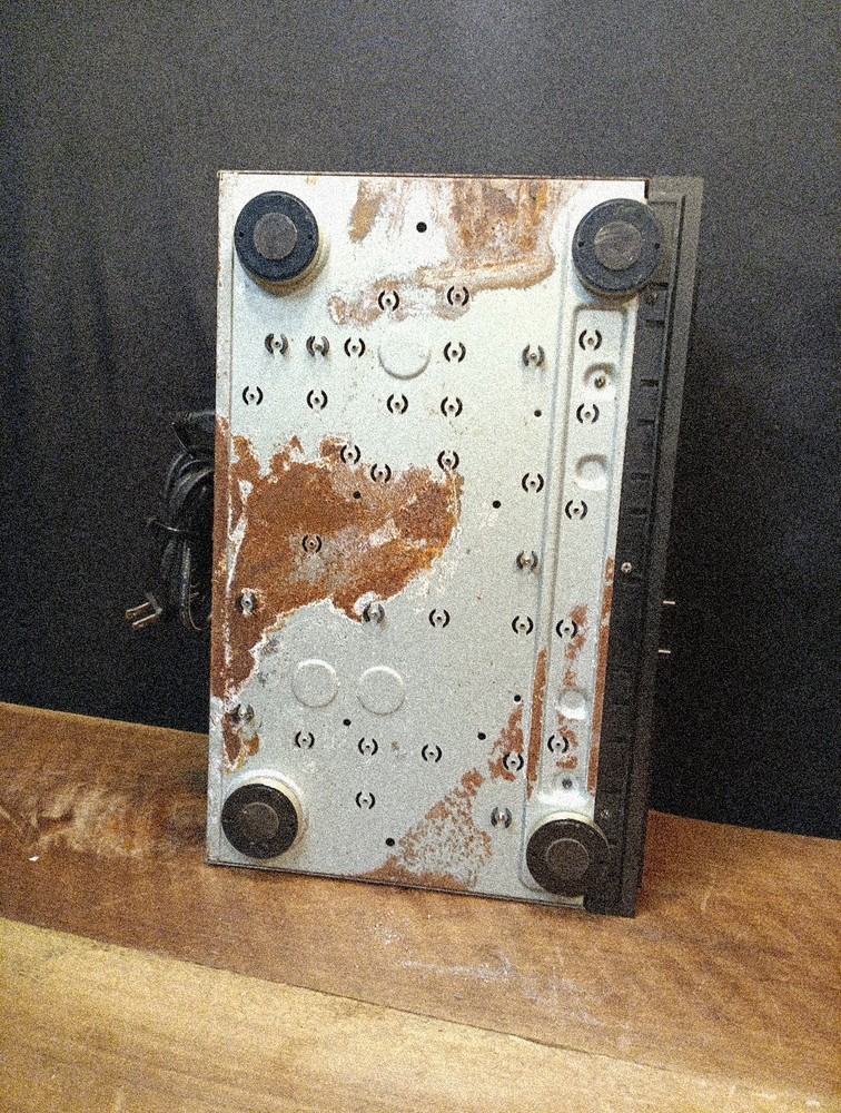VTG. Technics RS-TR255 Dual Cassette Tape Deck (Rusty Bottom But working)