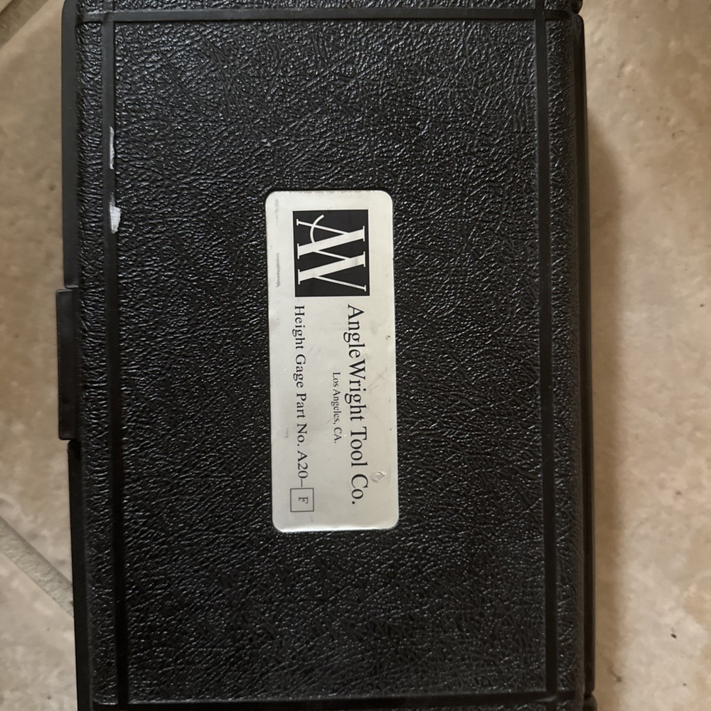 Anglewright  Tool Co ,height Gage Part No A 20