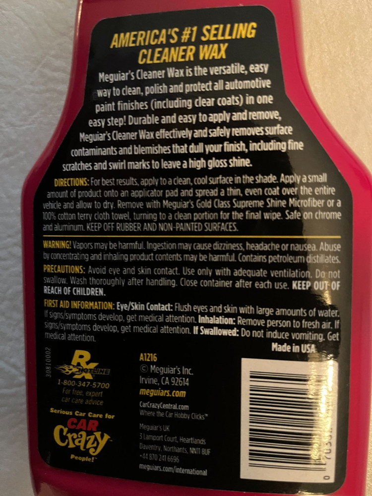 Meguiars Ultimate Car cleaning Detailing