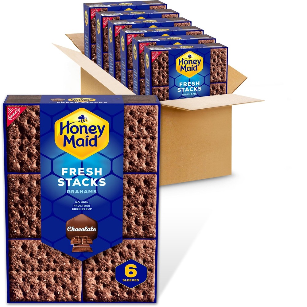 Chocolate Graham Crackers Bulk Snack Packs 6 Boxes 36 Packs