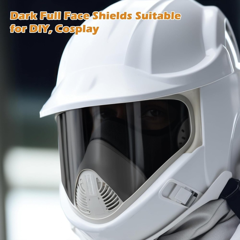 Easy-Install Tinted Face Shield Replacement for Cosplay, Welding & Grinding