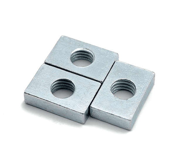 10pcs M5 rectangular nut sleeve inner thread slider nut Zinc 10-13.7mm length