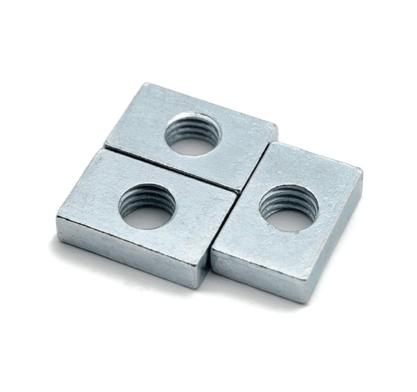 M6 rectangular nut muff sleeve inner thread muffs slider nut Zinc 18mm length