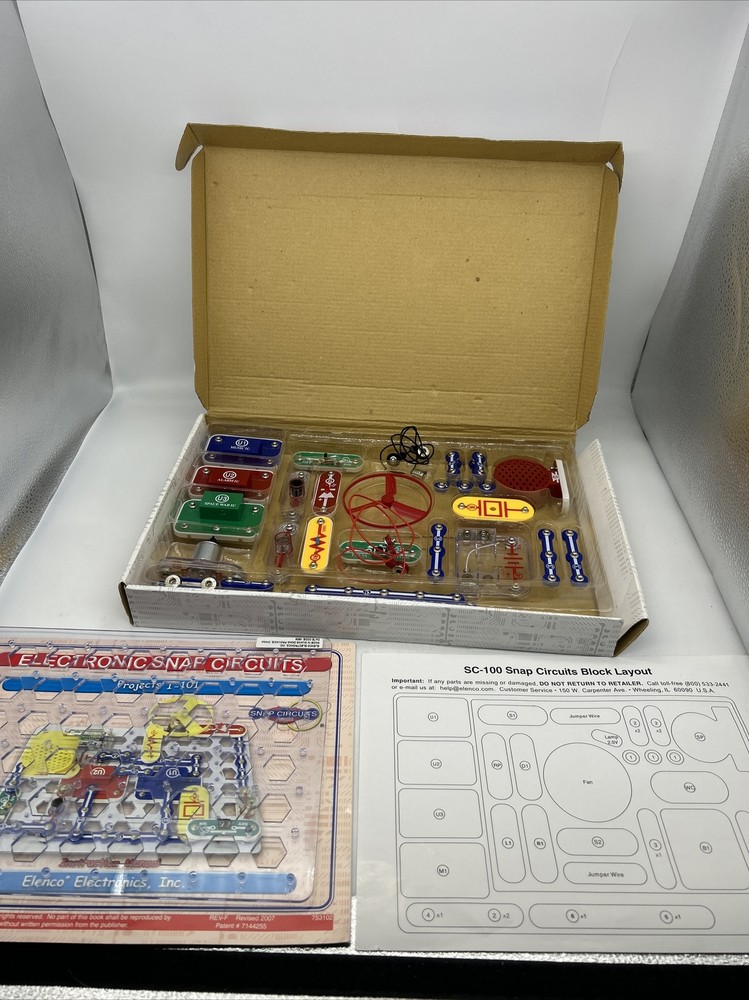 Electronic Snap Circuits Lab 100 Exciting Projects Radio Shack 28-286