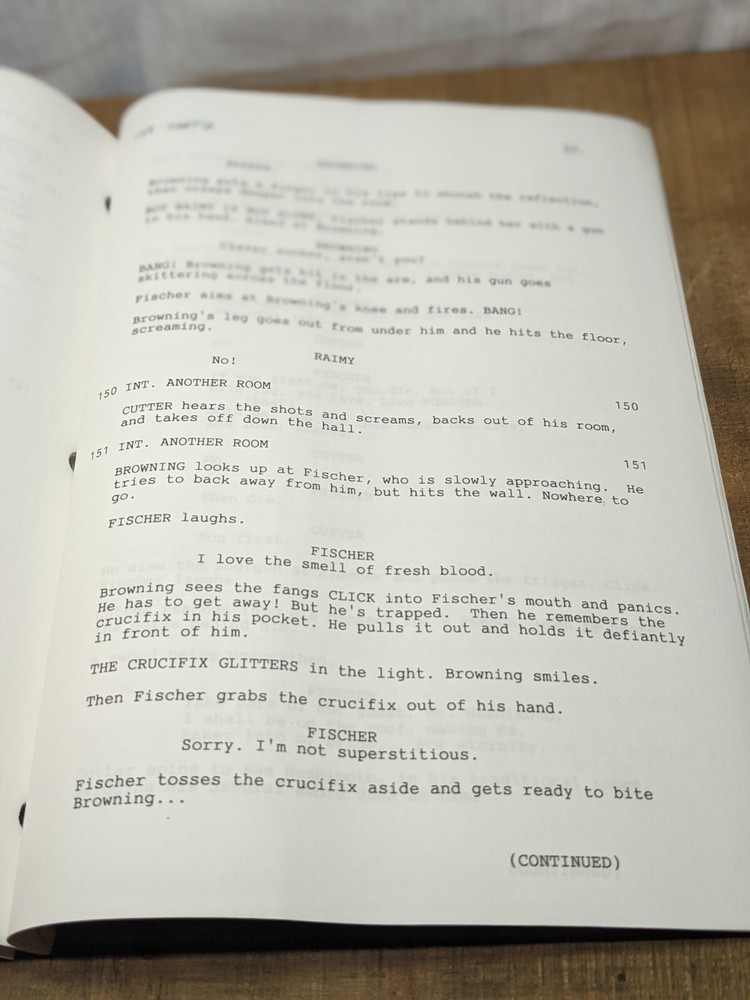 1996 Night Hunter Original Full Movie Script By William C. Martell