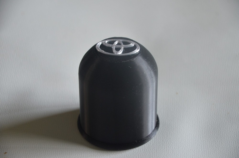 Tow Bar Ball Cover /Cap for Your Car, solid, Black/Silver